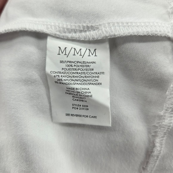 Cabi Womens Indulge Tunic Top Medium Ivory Layered V-Neck Lightweight Drape - Picture 11 of 13